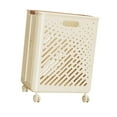 thumbnail image 4 of Cesta para ropa sucia, cesta para la colada del baño con ruedas, estante de almacenamiento multifunción de gran capacidad para apartamento, dormitorio SG, 4 of 9