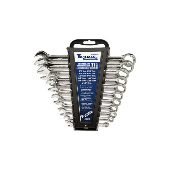 Llaves combinadas estándar Toolman 11 piezas