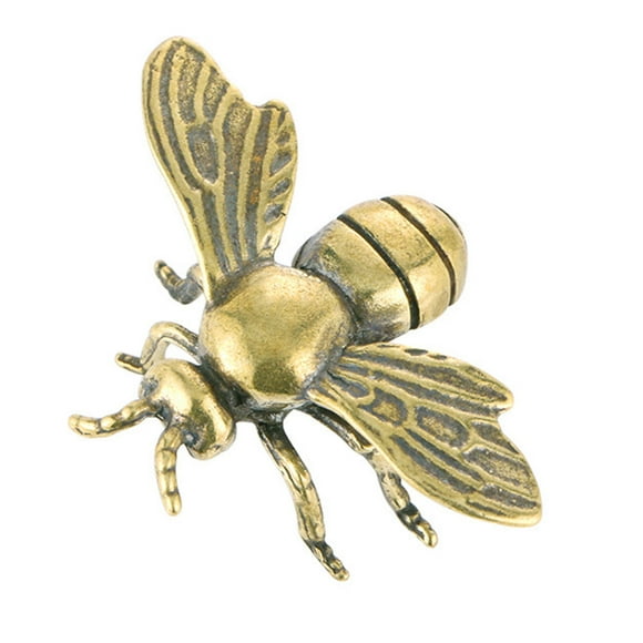 Brass Bee Ornament Home Desktop Decoration Small Brass Craft Bee Adornment