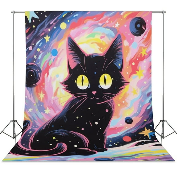 Cute Planet Cat Spring Backdrop Backdrops for Photography Photo Background Nature Scenery Banner