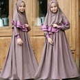 thumbnail image 2 of KAUOD Muslim Dress for Girls Kaftan Abaya Kids Hijab Set Long Sleeve Maxi Dresses Ramadan Islami𝐜 Prayer Dress Eid Clothes, 2 of 4