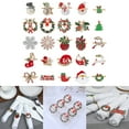 thumbnail image 2 of Wreath Napkin Rings Christmas Trees Napkin Holder Buckles for Christmas Holiday Wedding Party Dinner Table Decoration, 2 of 8