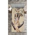 thumbnail image 3 of Ambesonne Anchor Quilted Bedspread Set 2 Pcs, Sailor American Traditional, Twin Size, Multicolor, 3 of 3
