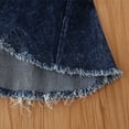 thumbnail image 3 of Toddler Denim Bell Bottom Pants Baby Girls Trousers Ruffle Flare Jeans For Kids 1-6Y 1-2T, 3 of 7