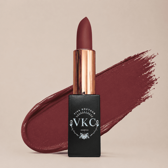Fate Luxury Creamy, Velvety, High-Shine Lipstick with Mica, Octydodecyl, Stearoyl, Aloe, Leaf Extract, Burgundy