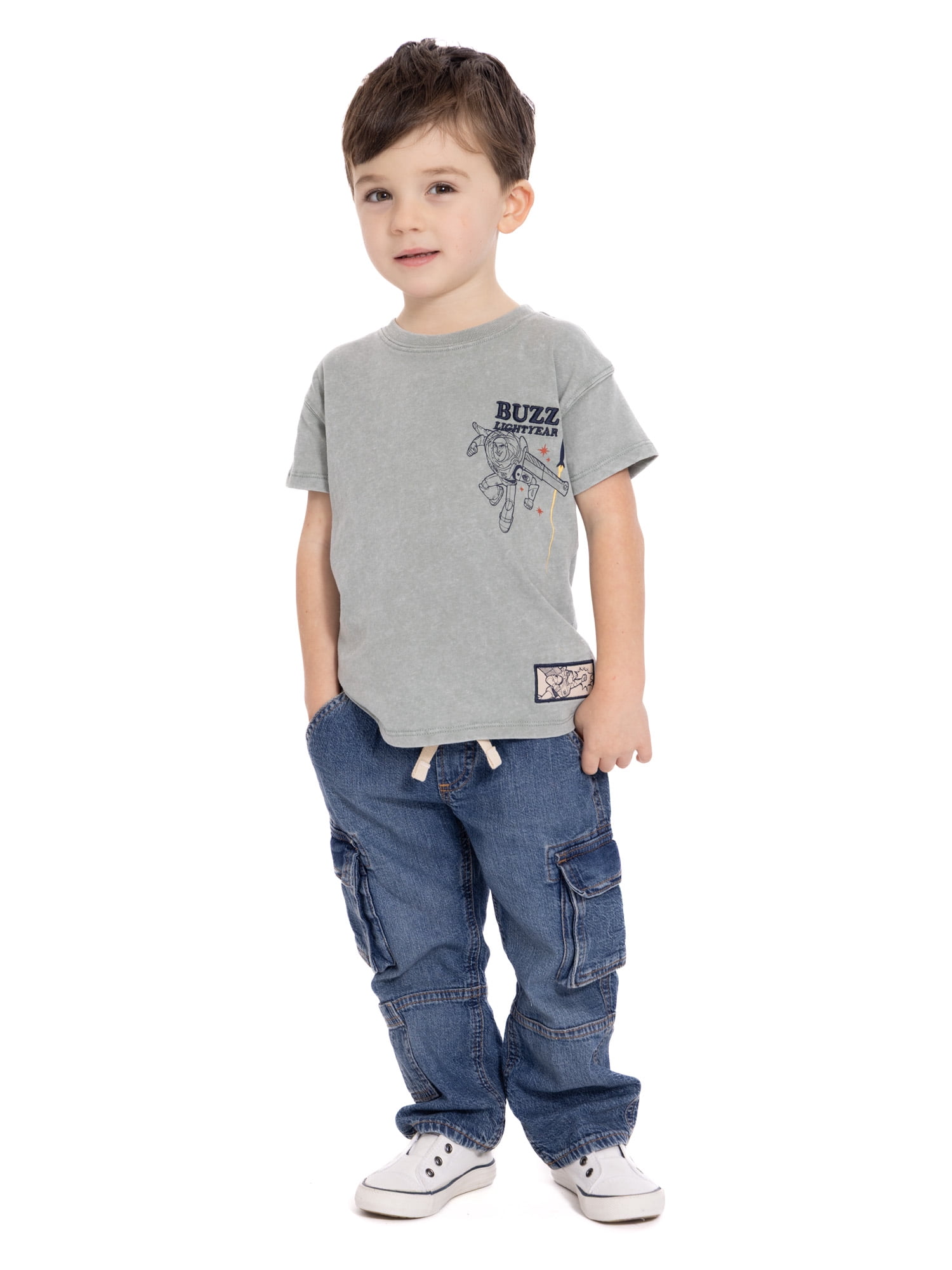 Toy Story Toddler Graphic Crewneck Tee with Short Sleeves, Sizes 12M-5T