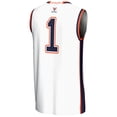 thumbnail image 3 of Youth GameDay Greats White #1 Virginia Cavaliers Lightweight Basketball Jersey, 3 of 4