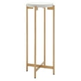 thumbnail image 4 of Safavieh Branwen Modern Iron Round End Table, White / Gold, 4 of 9