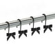 thumbnail image 1 of Dznils Ganchos Decorativos para Cortina de Ducha, Ganchos de Ducha de Metal Inoxidable, Juego de 12, Negro, 1 of 11