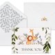 thumbnail image 1 of 50 Pack Jungle Safari Greenery Thank You Cards, Cute Thank You Notes with Envelopes & Stickers, Baby Shower, Birthday any Occasion Large Size 4x6 Gratitude For Party, Children Stationery, 1 of 9