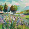 thumbnail image 2 of Vertentes, Jeanette 12x12 White Modern Wood Framed Museum Art Print Titled - Field of Flowers, 2 of 4