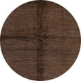 thumbnail image 1 of Ahgly Company Indoor Round Abstract Bakers Brown Abstract Area Rugs, 8' Round, 1 of 6
