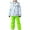Green, variant on 4-16 Years Fashion Kid's Girls Boys Ski Suit Windproof Warm Solid Color Skiing Set Hot Pink