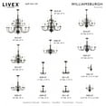 thumbnail image 3 of Livex Lighting Williamsburgh Chandelier in Bronze, 3 of 9