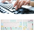 thumbnail image 4 of Autocollant de Clavier Mécanique, Matériel PVC 2Pcs Surfaces Givrées Autocollant de Clavier Mignon pour PC de Bureau Universel, 4 of 8