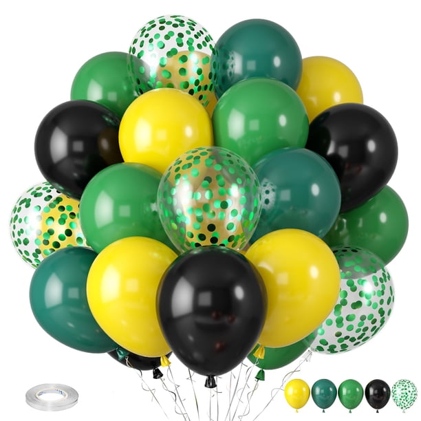 Tema de fútbol con diseño de tractor, color verde y amarillo, modelo Balloon Parready, 35 unidades