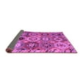 thumbnail image 2 of Ahgly Company Indoor Round Oriental Purple Modern Area Rugs, 7' Round, 2 of 4