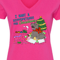 thumbnail image 4 of Inktastic I Want a Hippopotamus for Christmas Women's V-Neck T-Shirt, 4 of 5