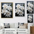 thumbnail image 4 of Designart "Pure White Daffodils" Daffodils Floater Framed Wall Decor, 4 of 5