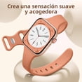 thumbnail image 3 of Correa delgada compatible con pulseras de Apple Watch para mujeres 40mm 38mm 41mm 42mm 44mm 45mm 46mm 49mm, correa estrecha de silicona suave para iWatch Series 10-1 SE, paquete de 5, 3 of 14