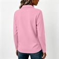 thumbnail image 4 of Womens Loose Fit Polo Shirts Lapel Collar 3 Button Golf Shirts Long Sleeve Tops For Women Athletic Breathable Fashion T-Shirts Casual Office Shirt, 4 of 5