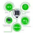 thumbnail image 4 of Par Faros 4 Led Redondos Auxiliares Auto Moto Fija Estrobo, 4 of 8