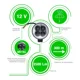 thumbnail image 4 of Par Faros 4 Led Redondos Auxiliares Auto Moto Fija Estrobo, 4 of 8