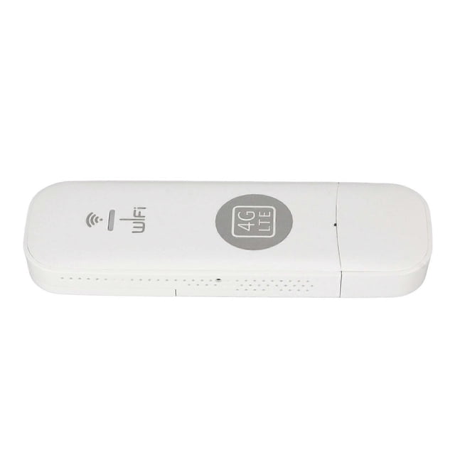 4G LTE USB WiFi Modem with SIM Card Slot High Speed Unlocked Portable 4G Router Travel Hotspot Worldwide Universal White