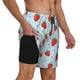thumbnail image 2 of Fotbe Strawberry Traje de Baño para Hombre – Shorts de Natación de Secado Rápido con Forro y Bolsillos-Large, 2 of 6
