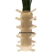 Sympathy Silks Artificial Cemetery Flowers 2 Cream Pink Tulips/Purple Iris Bouquets with Vases & Saddle