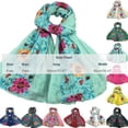 thumbnail image 3 of Jamicy Lightweight Scarves for Women Floral Cotton Scarf for Women Fashion Shawl Wraps Thin Fall Winter Neck Scarves, 3 of 5