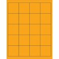 thumbnail image 1 of Étiquettes Laser Rectangulaires Orange Fluorescentes LL172OR 2 x 2 in. - Pack de 2000, 1 of 1
