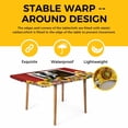 thumbnail image 4 of Cows Sunflowers Table Cloths for 4 Foot Rectangle Tables, Spring Botanical Floral Bees Red Barn Patio Waterproof Elastic Fitted Tablecloths, Washable Rectangular Table Cover for Camping, 4 of 8