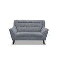 thumbnail image 1 of Topline Home Furnishings Grey High Back Loveseat, 1 of 2