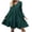 Green, variant on Chbgutlmr Ruffled Dresses for Women Long Sleeve V Neck Knee Length Dress Casual Summer Flowy A-Line Dress