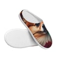 thumbnail image 3 of Fotbe Colorful Leaf Chihuahua Pattern Women's Fuzzy Curly Fur Memory Foam Loafer Slippers Indoor Outdoor Slippers Winter Home Shoes-39/40, 3 of 7