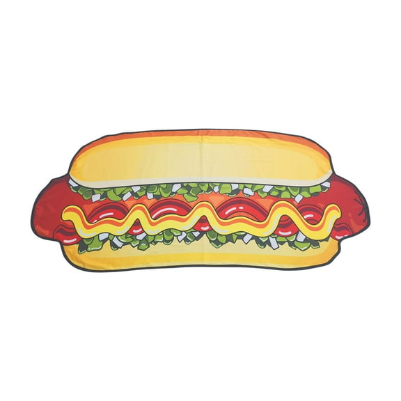 Funny Sausage Hot Dog Beach Towel Bath Towel Oversized Shower Body Wrap Blanket Soft Quick-Dry Polyester Towel for Adults Pool Beach Travel 58x34 Inch