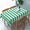 Aqua Green and White, variant on Rectangle Tablecloth Army Green and Khaki Stripes Oblong Table Cover Washable Table Cloths for Kitchen Dinning Party Tabletop Modern Decoration 60 x 84inch
