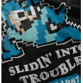 thumbnail image 5 of Mega Man Cartoon Slidin Into Trouble Toddler Boy Girl T Shirt Infant Toddler Brisco Brands 12M, 5 of 6