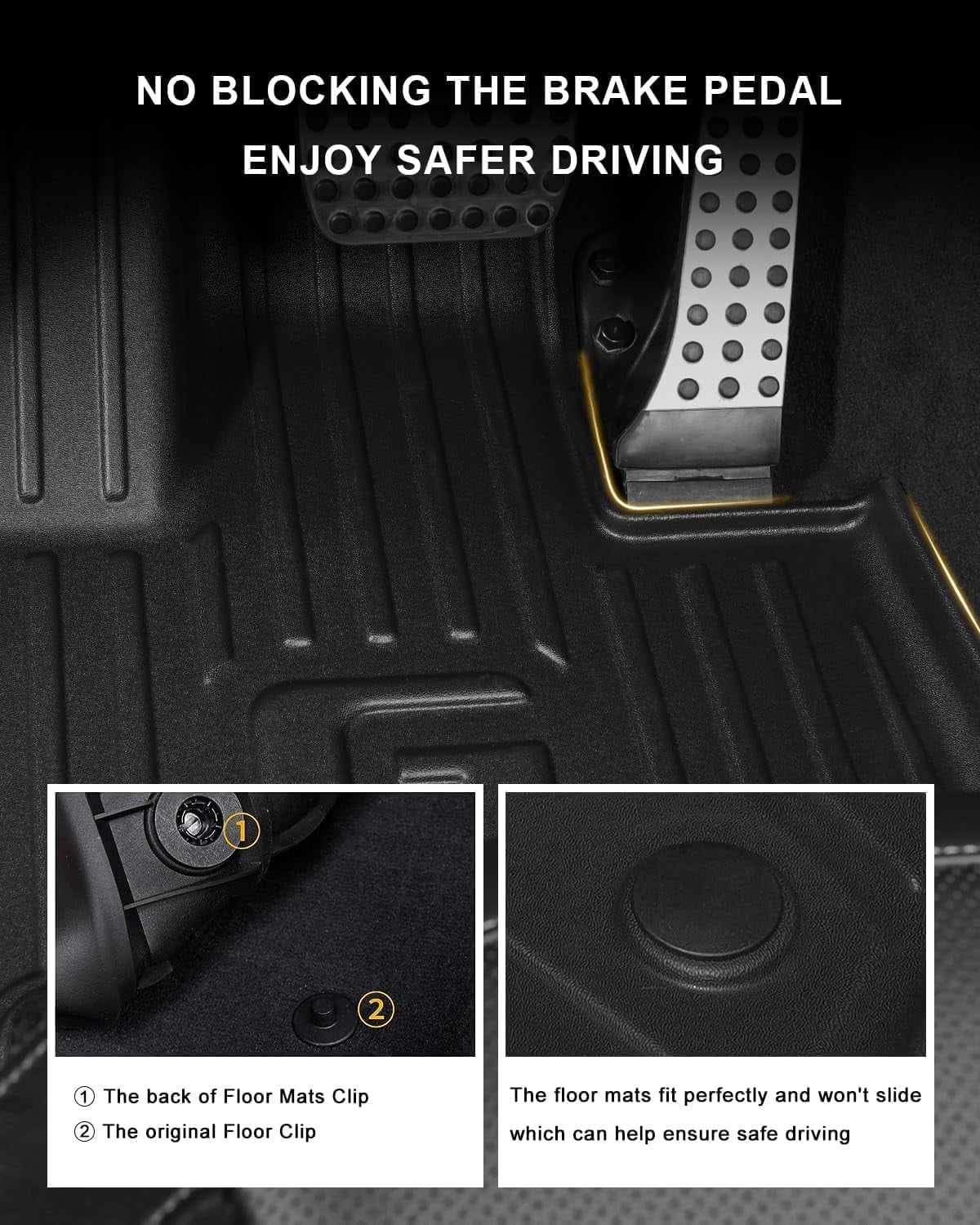 AOMSAZTO Floor Mats & Cargo Mats Fit for 2019-2024 2025 Mercedes-Benz G Class/G500/G550/AMG G63 - 1st & 2nd Row All Weather Protection Automotive Floor Liner Trunk Mat, Car Accessories