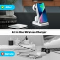 thumbnail image 7 of Charger Station for Apple Multiple Devices - ETEPEHI 3 in 1 Fast Wireless Charging Dock Stand for Apple Watch & for iPhone 14 13 12 with Adapter, White, 7 of 7