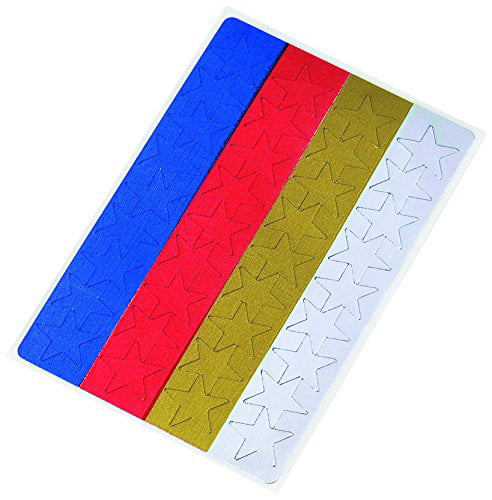 1/2 Inches in Diameter 396 Per Box MACO Assorted Color Foil Stars Chartpak Inc. OS-501 