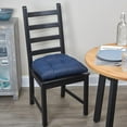 thumbnail image 4 of Klear Vu Gripper Overstuffed Universal Non-Slip Dining Chair Cushions for Kitchen Decor or Office Use, U-Shaped Skid-Proof Seat Pad, 17x17 Inches, 2 Count, Indigo, 4 of 5