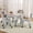 Gray, variant on TROPOW Kids Table Set for 4, Kids Table with 4 Chairs Set, 23" Height Adjustable Toddler Table with Non-Slip Legs & Organizer, Graffiti Desktop, Preschool Activity Desk for Kids Ages 2-10