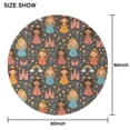 thumbnail image 6 of Colorful Princess Castle Pattern Round Tablecloth 60"x60",Wrinkle Wipeable Table Cloth for Kitchen Dining Room Picnic Patio Party, 6 of 6