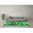 thumbnail image 3 of Ahgly Company Indoor Round Abstract Green Modern Area Rugs, 6' Round, 3 of 4