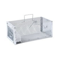 Metal Live Animal Cage Trap for Mice Squirrels and Small Catch Release Reusable Indoor Outdoor Safe