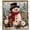 Warm Winter Snowman., variant on 3D Christmas Fabric Poke Art Kit | DIY Christmas Craft Kit with Simple Illustrated Guide,Handmade Fabric Poke Art Kit for Adults and Beginners Christmas Decorations