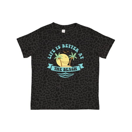 

Inktastic Life s Better at the Beach Gift Toddler Toddler Girl T-Shirt