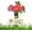 Red, variant on Rongyun Bee Watering Station for Garden, Flower-Shaped Ceramic Cups for Bee Drinking, Bee and Butterfly Outdoor Feeder